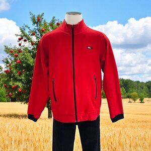 RLX Ralph Lauren Track Jacket XXL Red Zip Up High Neck Logo Streetwear Sporty